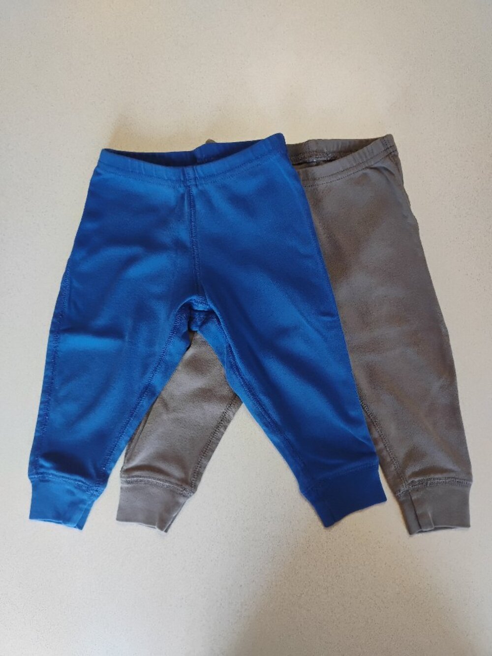 Primary Brand Toddler 18-24 Months Pajama Pants Set Of 2 Blue + Gray 100% Cotton